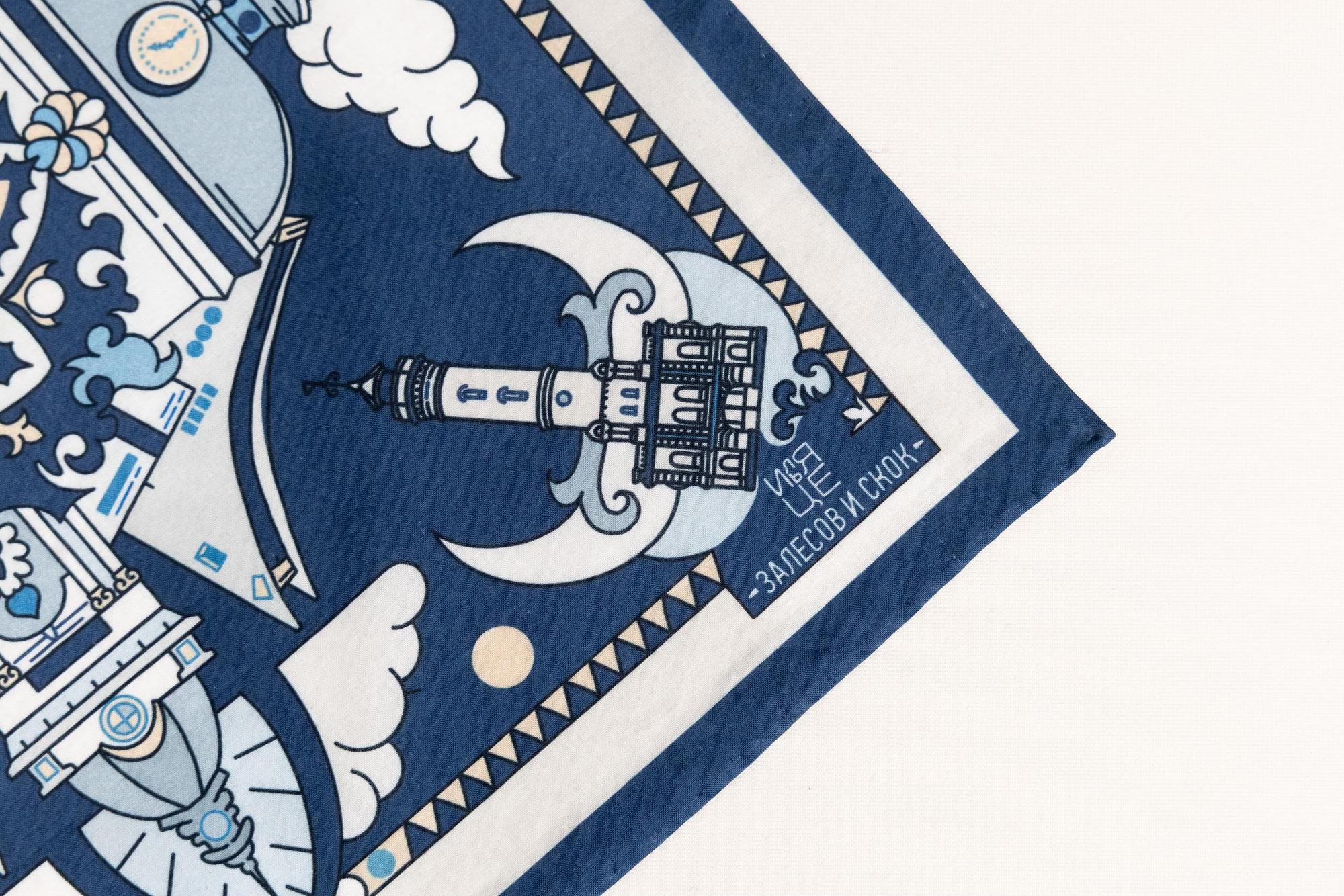 Нагрудный платок с уникальным дизайном, автор - Илья Це.