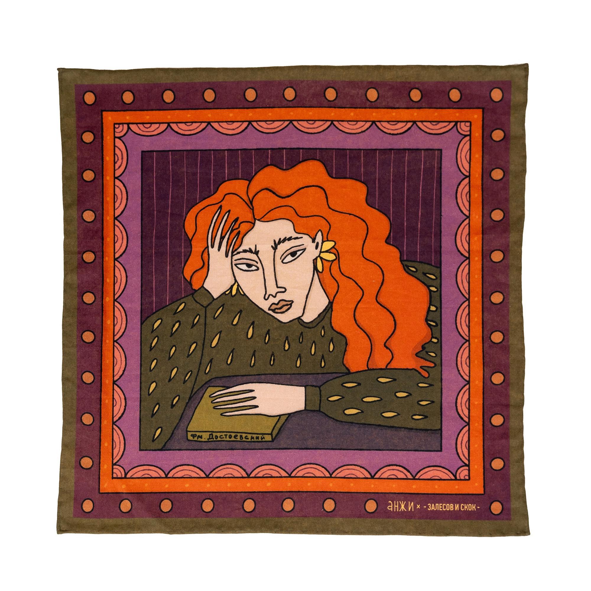 Нагрудный платок с уникальным дизайном, автор - Анжелика Горюнова