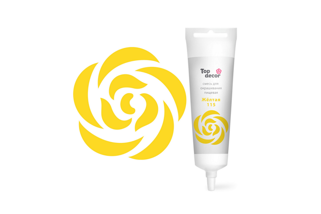 Смесь для окрашивания пищевых продуктов Топ-Декор (желтая)