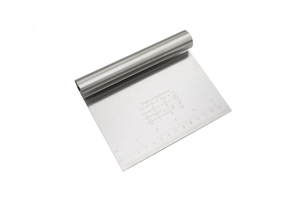 Скребок металлический 15х11,5 см, с линейкой