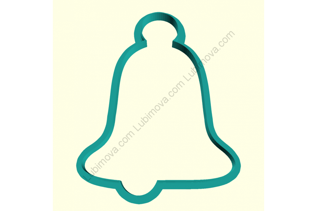 Колокольчик рождественский № 2, 9 см (форма)