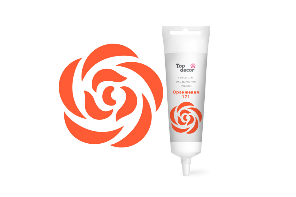 Смесь для окрашивания пищевых продуктов Топ-Декор (оранжевая)