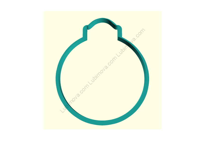 Елочный шар 2, 11 см (форма)