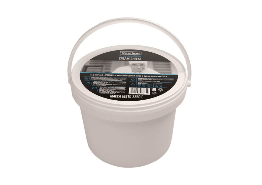 Сыр мягкий сливочный "Кремчиз" 70% COOKING, 2,25 кг