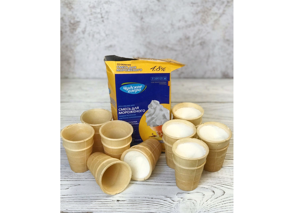 Вафельный стаканчик 75 мм без сахара, 10 шт.