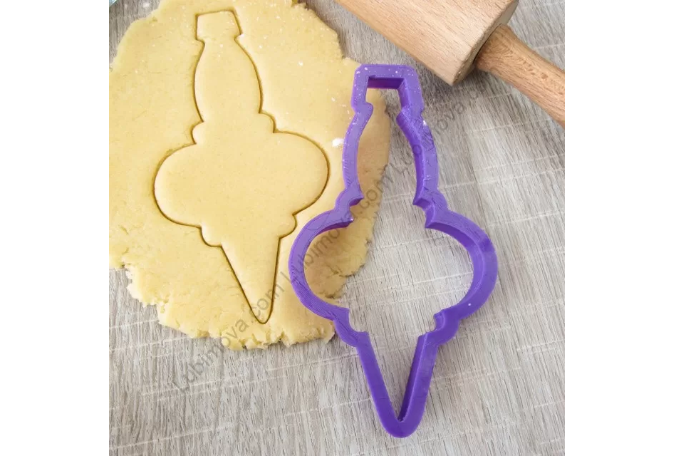 Елочная сосулька №1, 11 см (форма)