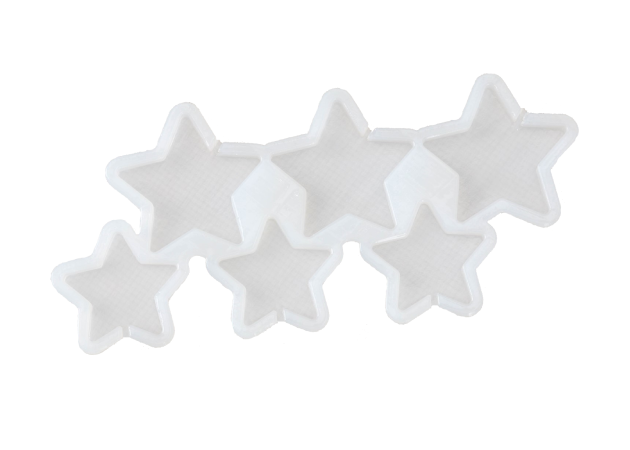 Силиконовая форма "Звезды", 4см, 5 см