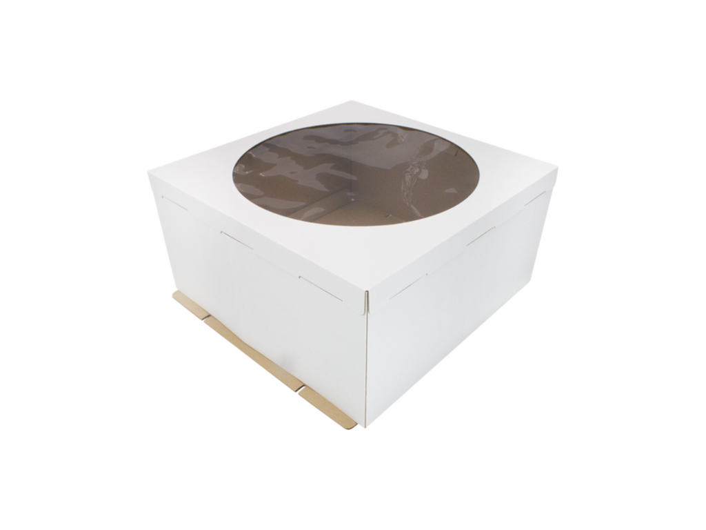 Короб под торт 50*50*25 см с окном (б)