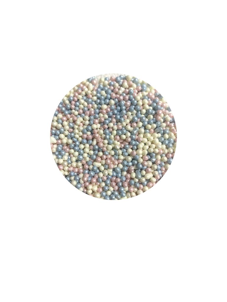 Драже Жемчужный микс белый, розовый, голубой, 50 г