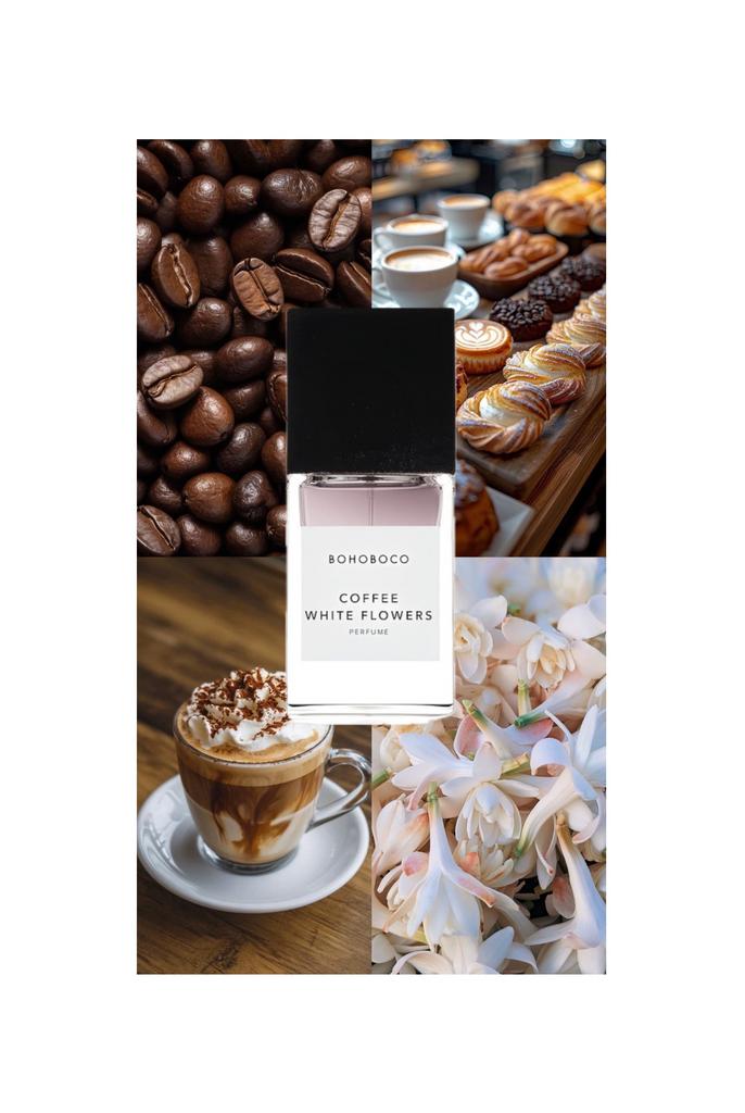 BOHOBOCO COFFEE WHITE FLOWERS