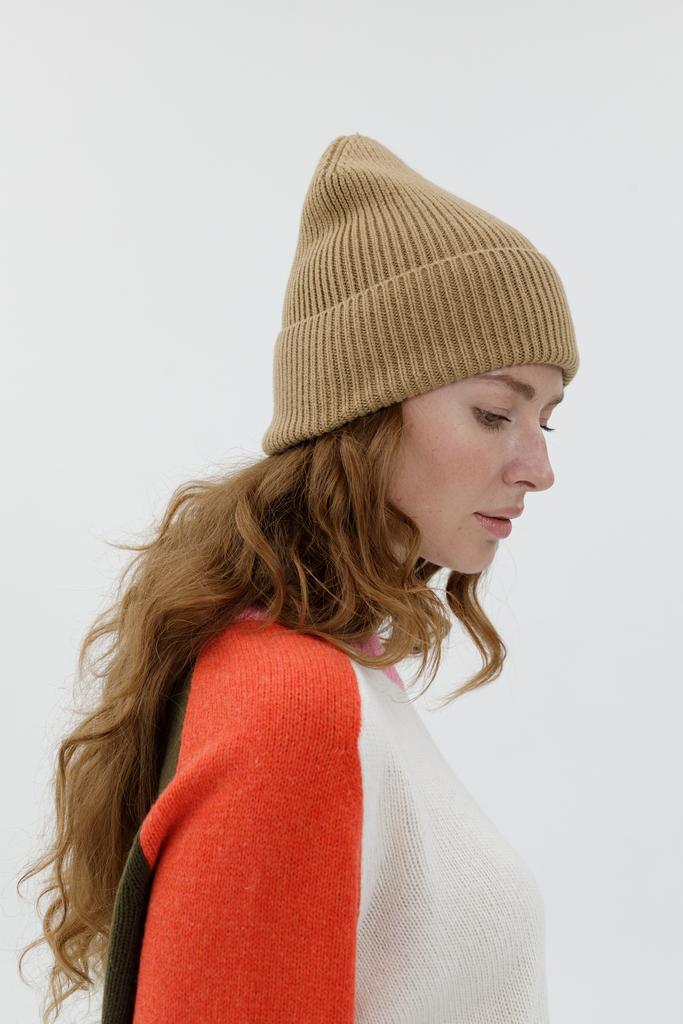 Шапка Кэмел 100% меринос