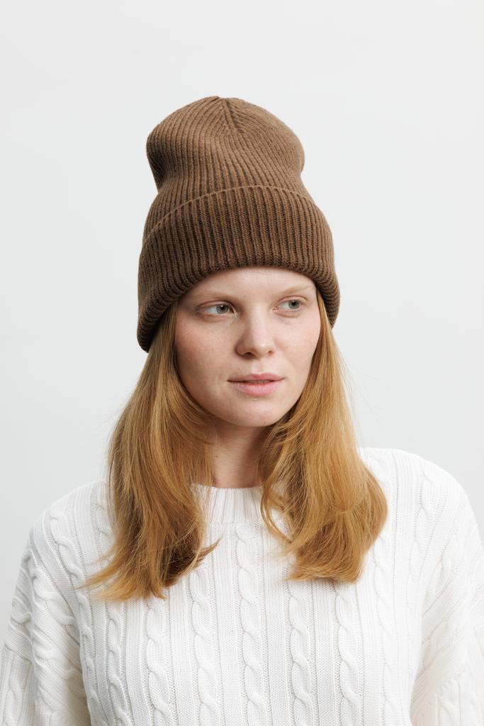 Шапка Шоколад 100% меринос