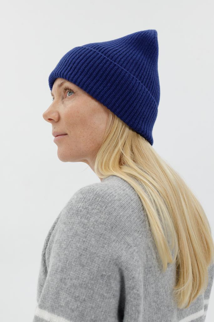 Шапка Синяя 100% меринос