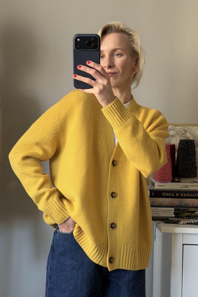 Кардиган Канарейка 100% меринос