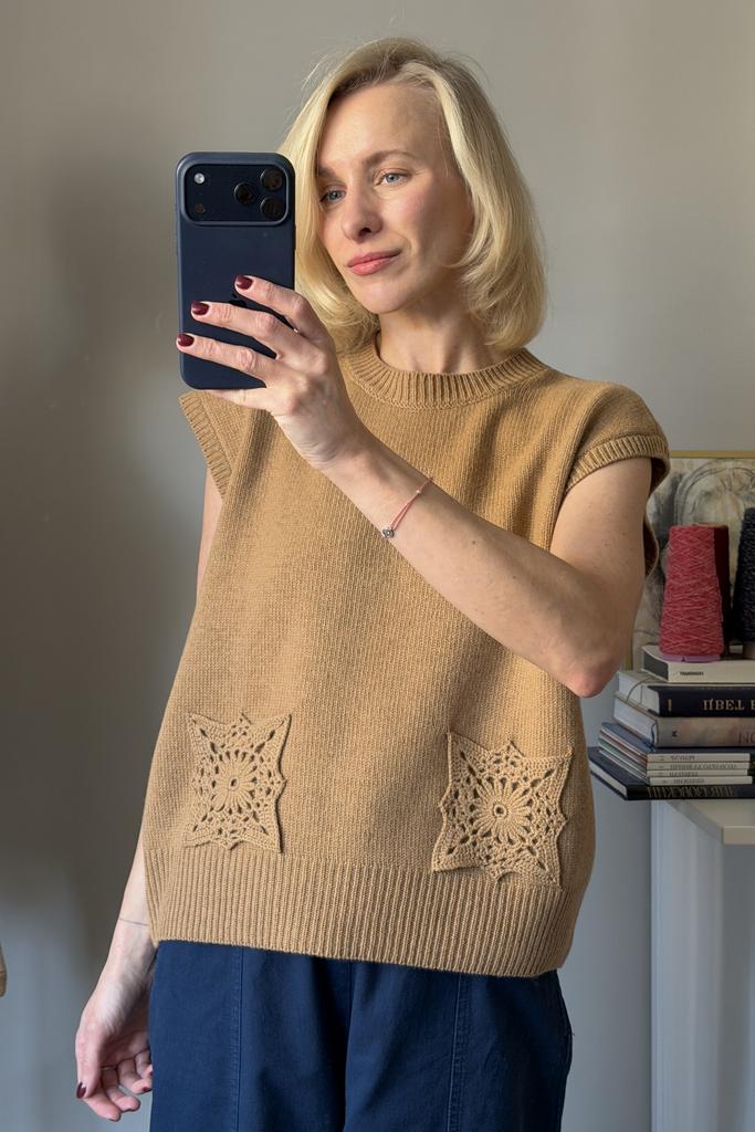 Жилет Кэмел 100% меринос