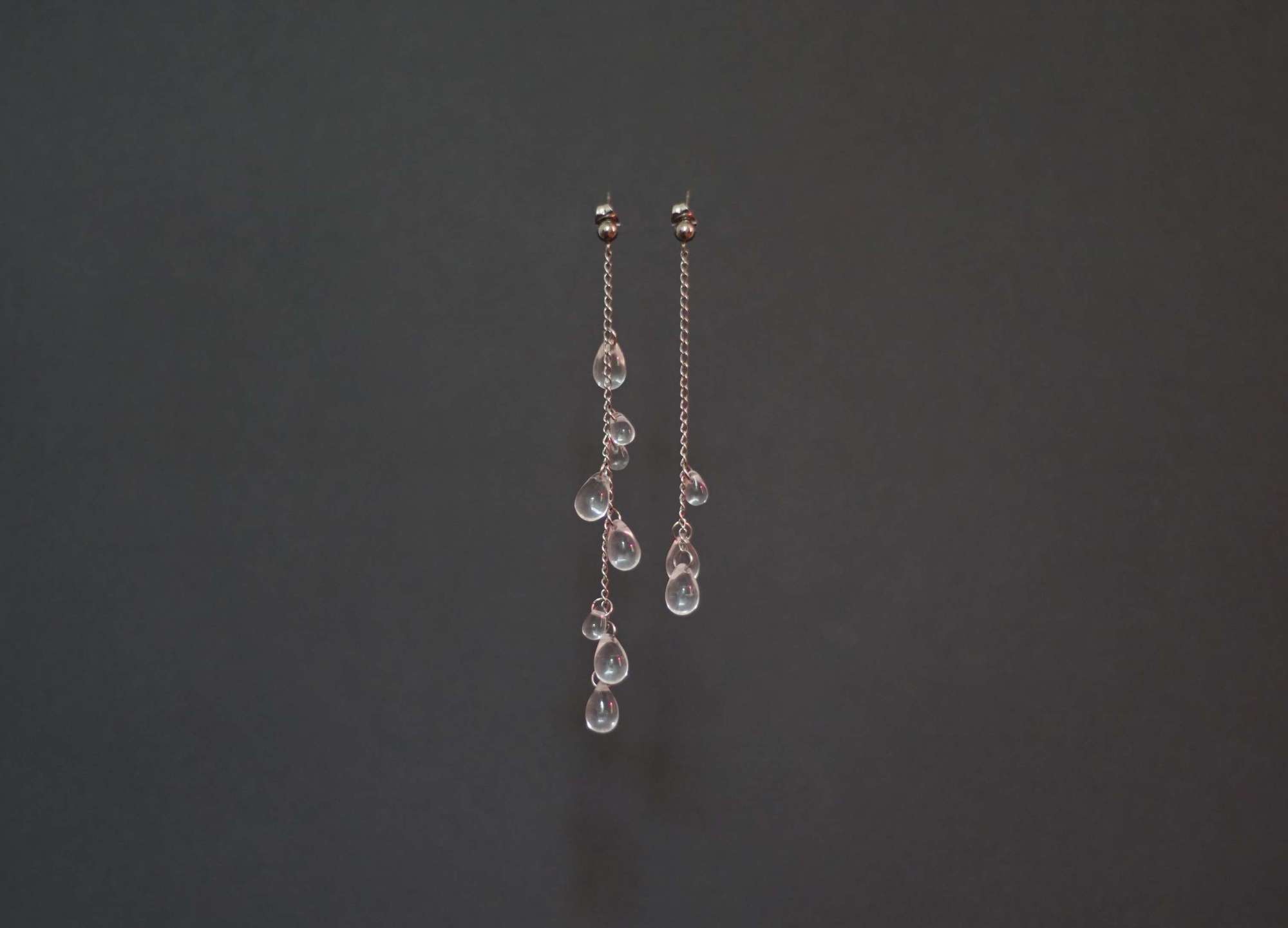 серьги стеклянные слёзы