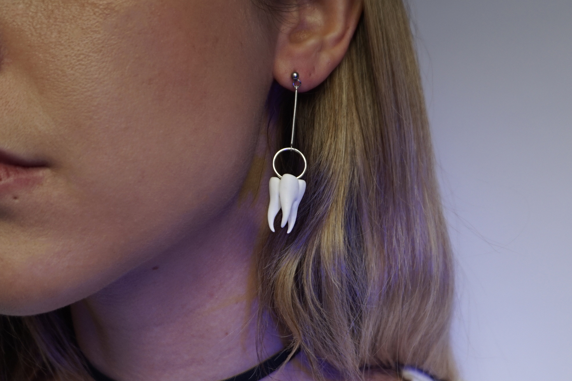 серьги зубы