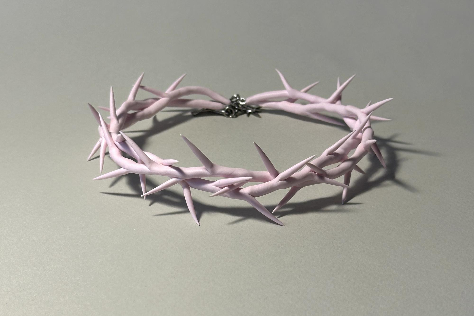коллар  розовая двойная терновая ветвь