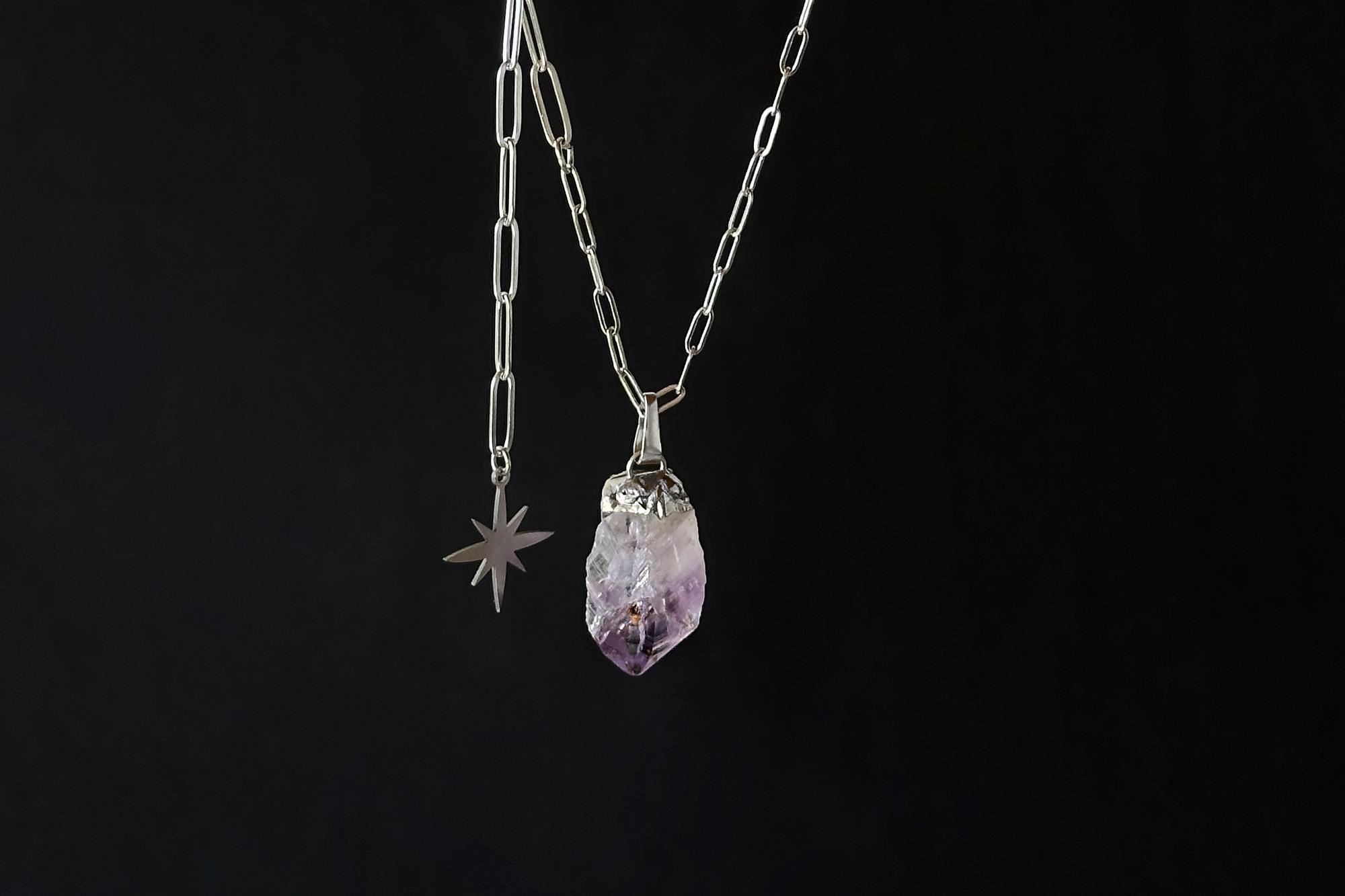 кулон с аметистом №8