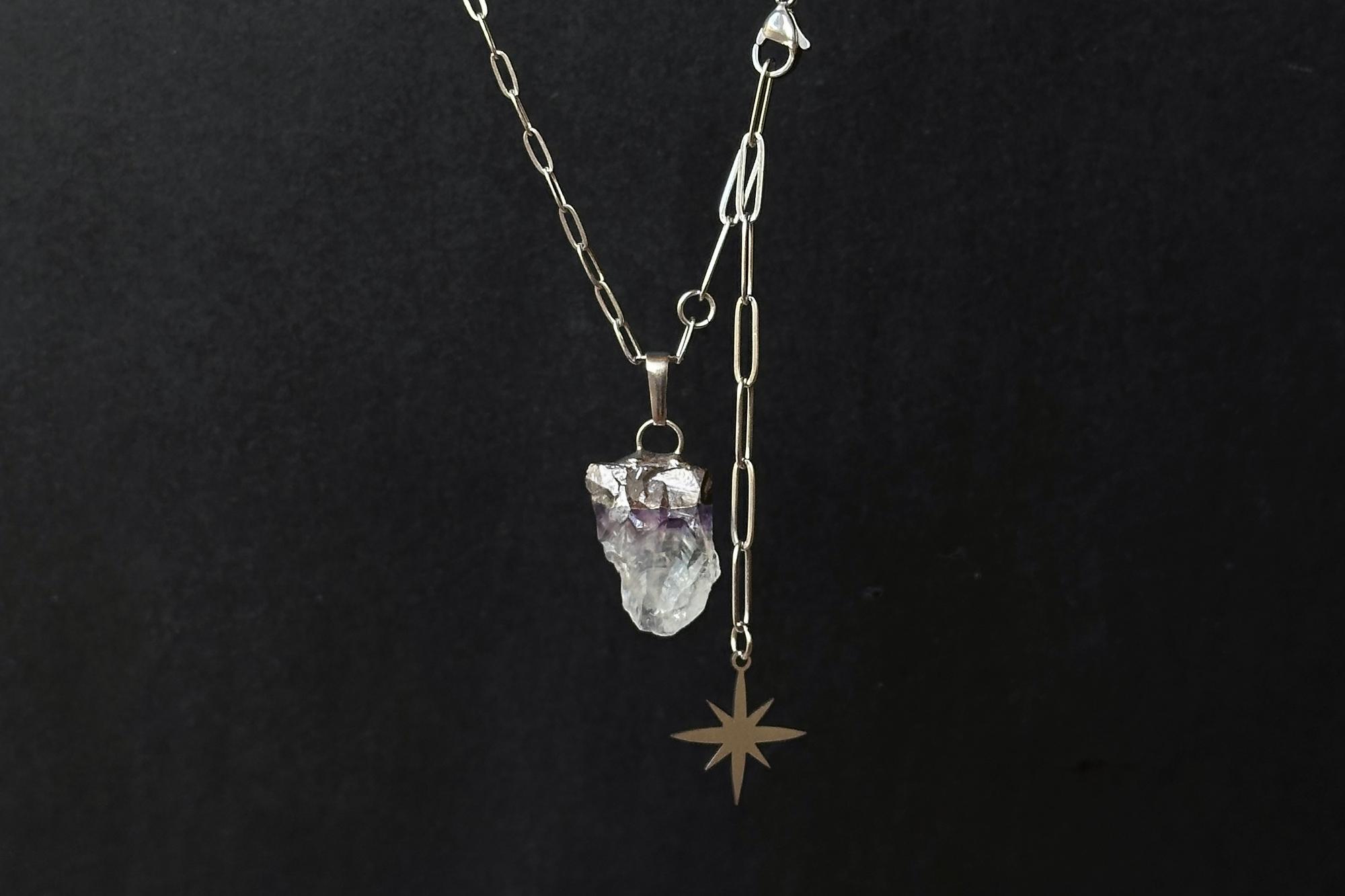 кулон с аметистом №9
