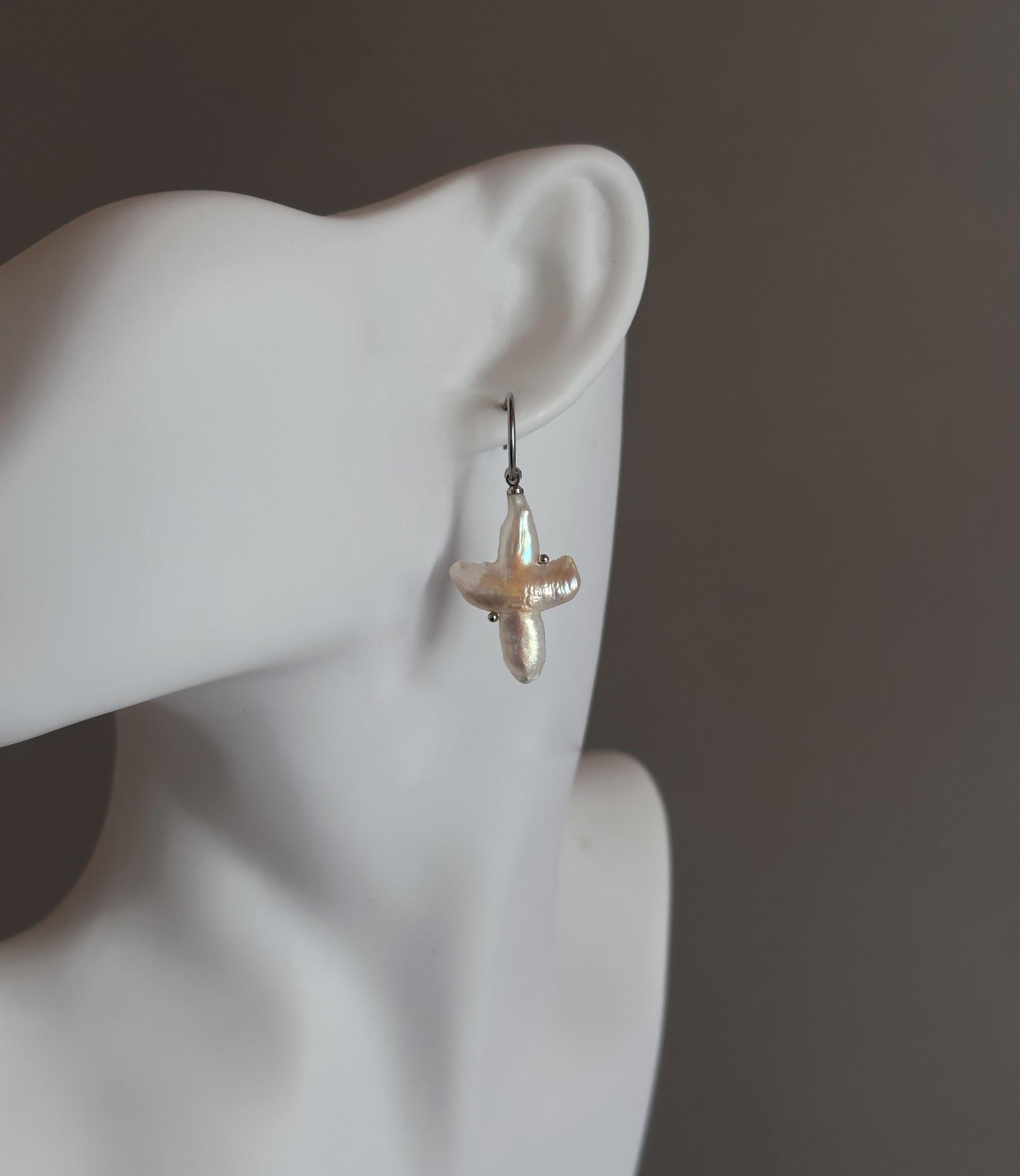 моносерьга жемчуг №1