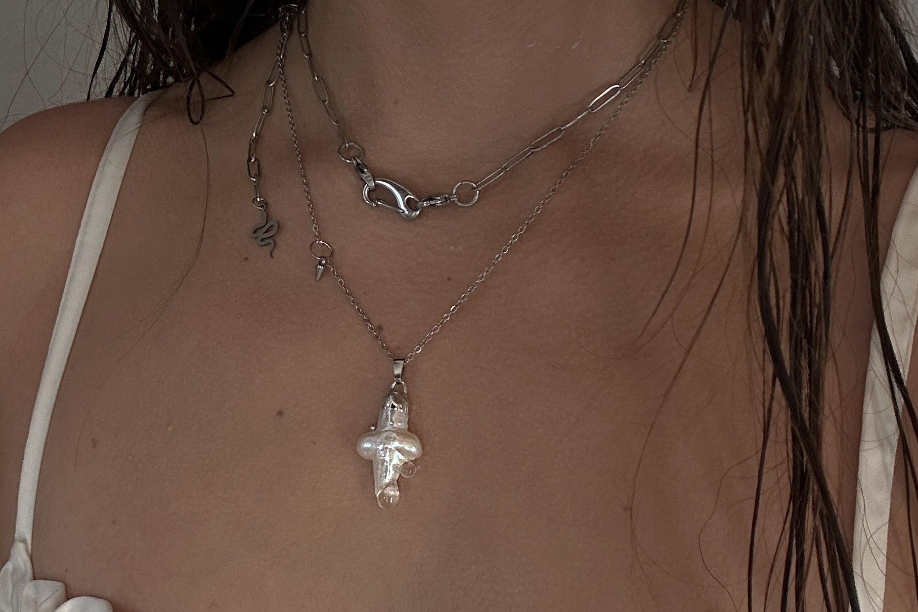 кулон жемчуг №4