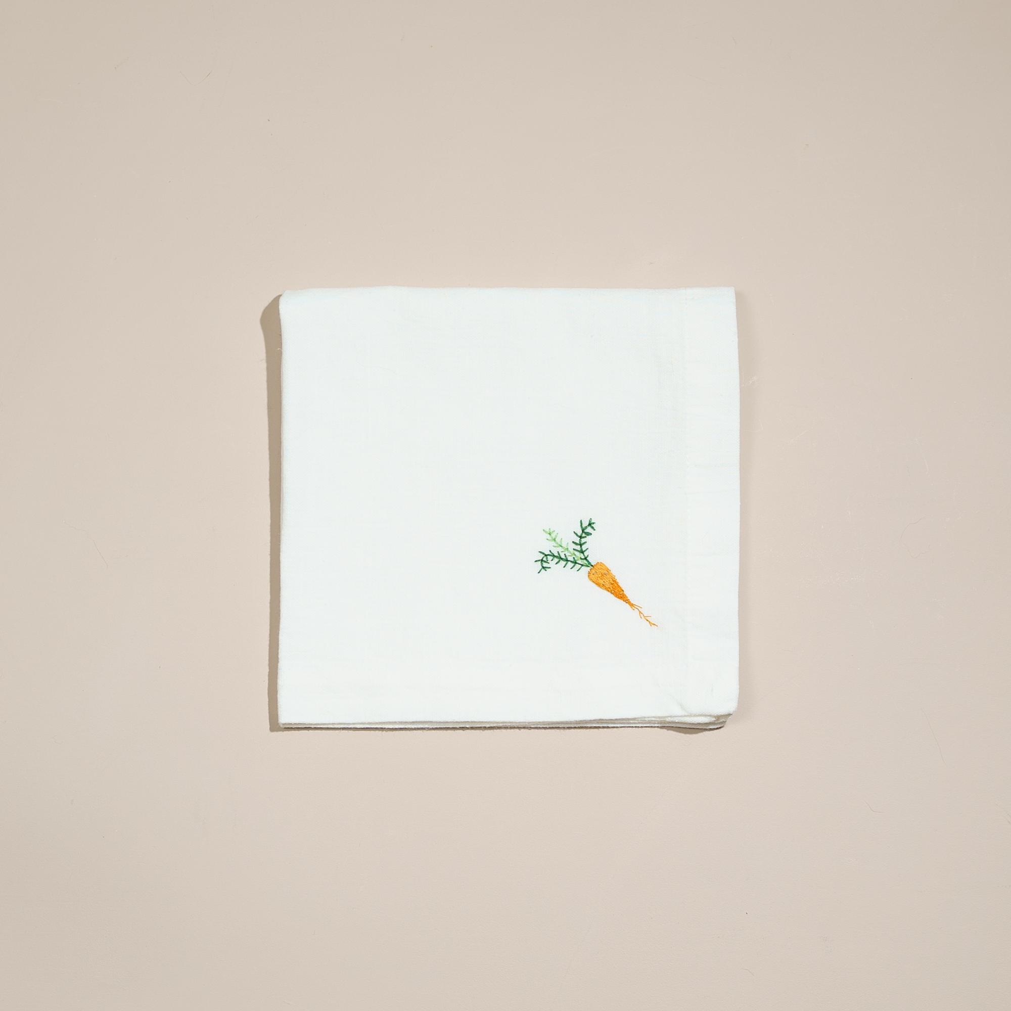Салфетки с овощами: морковка