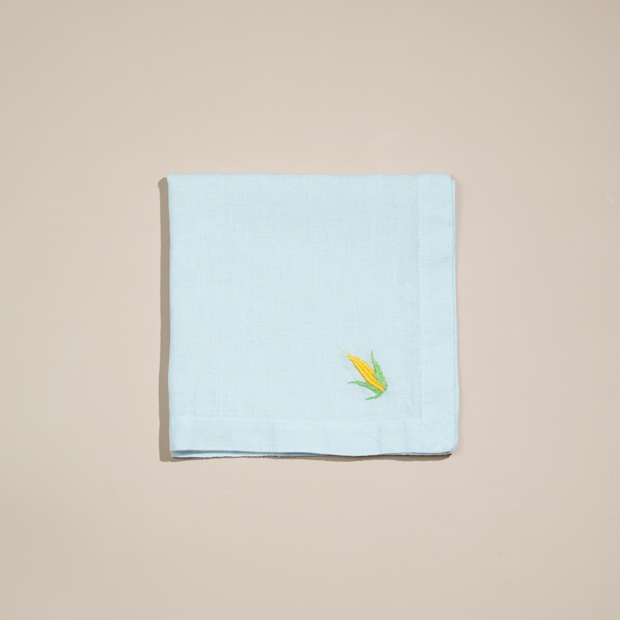 Салфетки с овощами: кукуруза