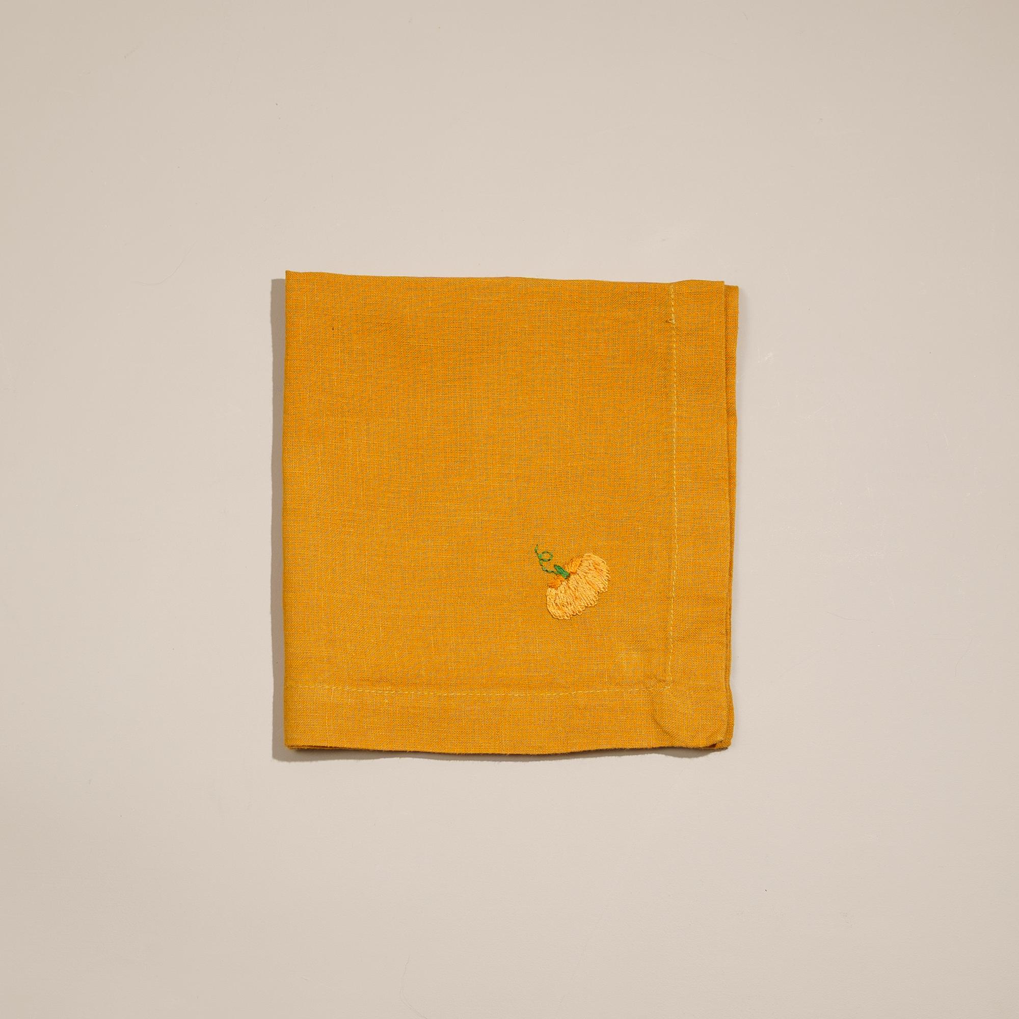 Салфетки с овощами: тыква