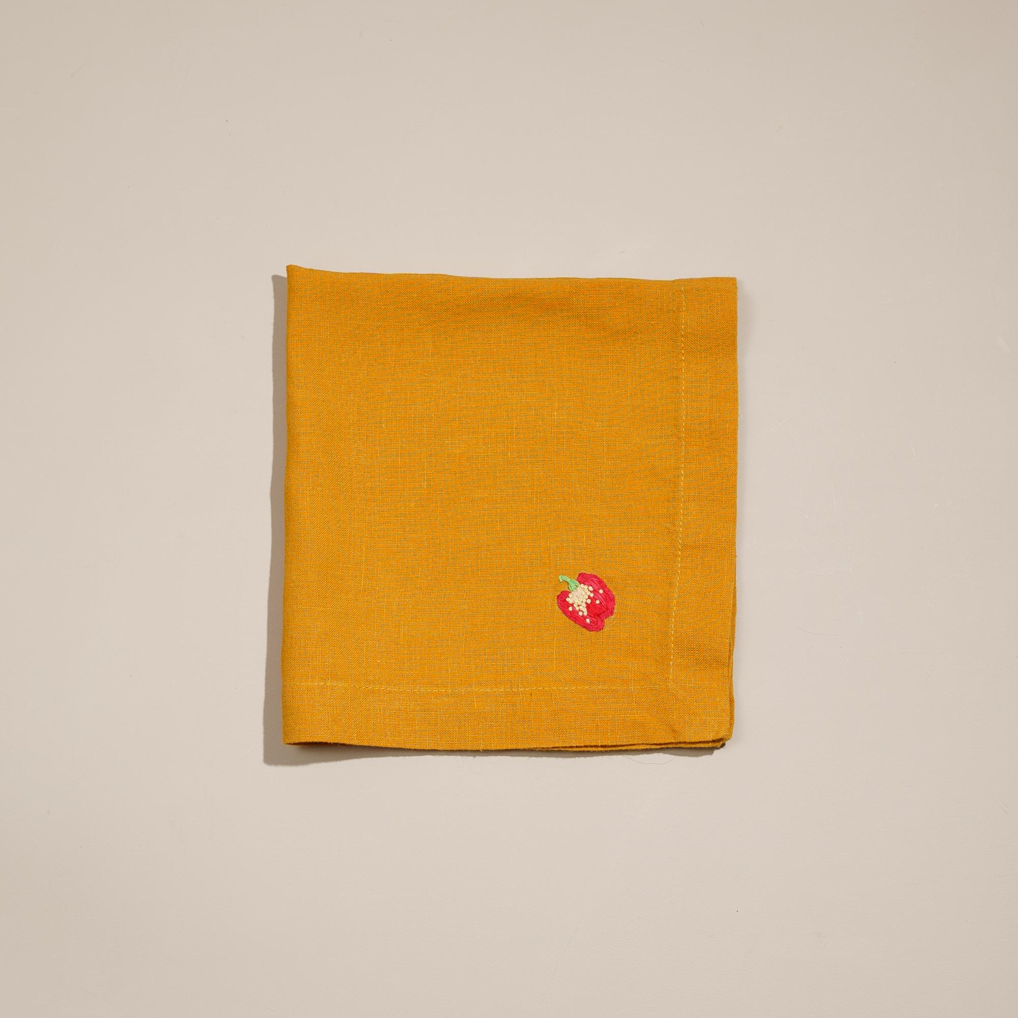 Салфетки с овощами: перец