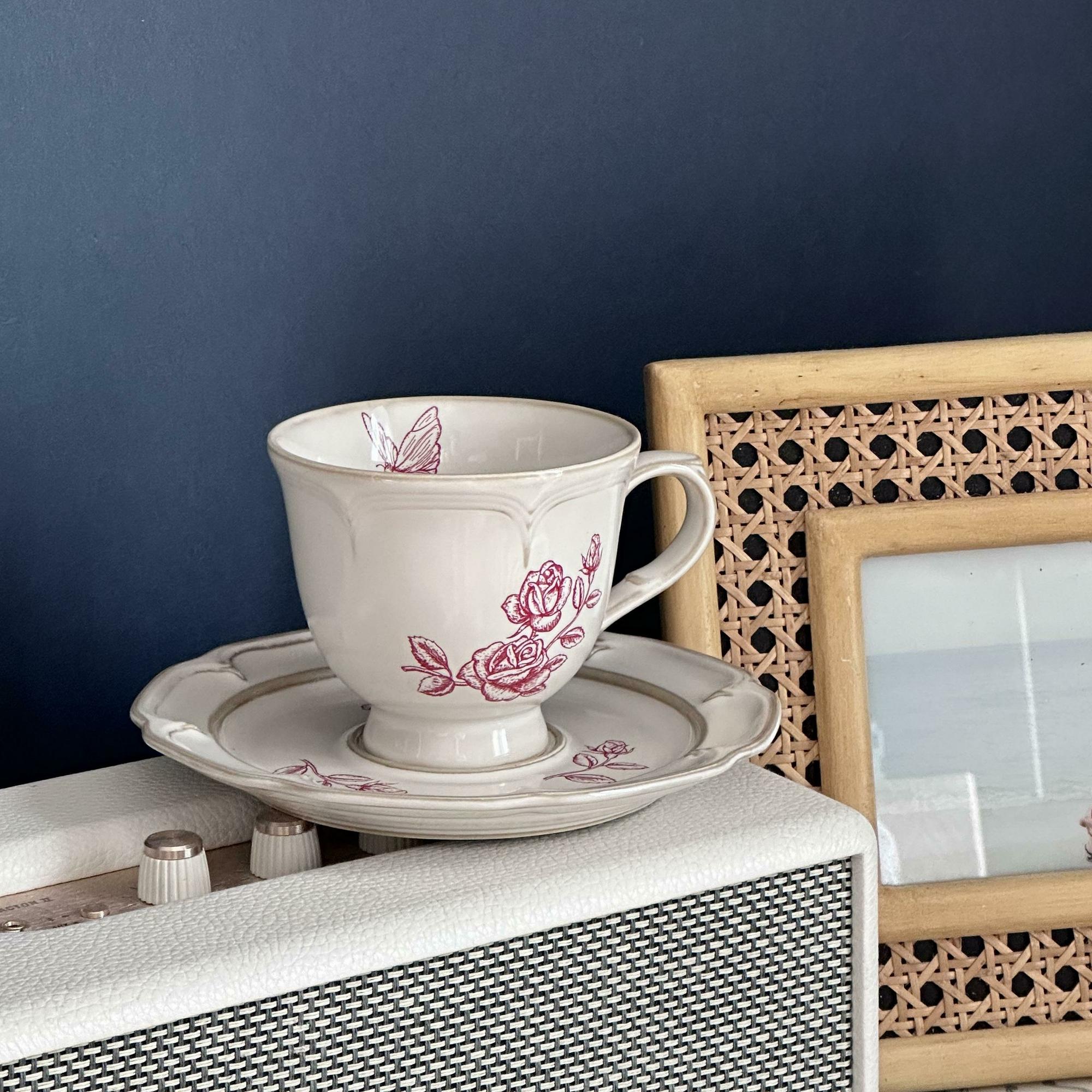 Чайная пара  "Розы"