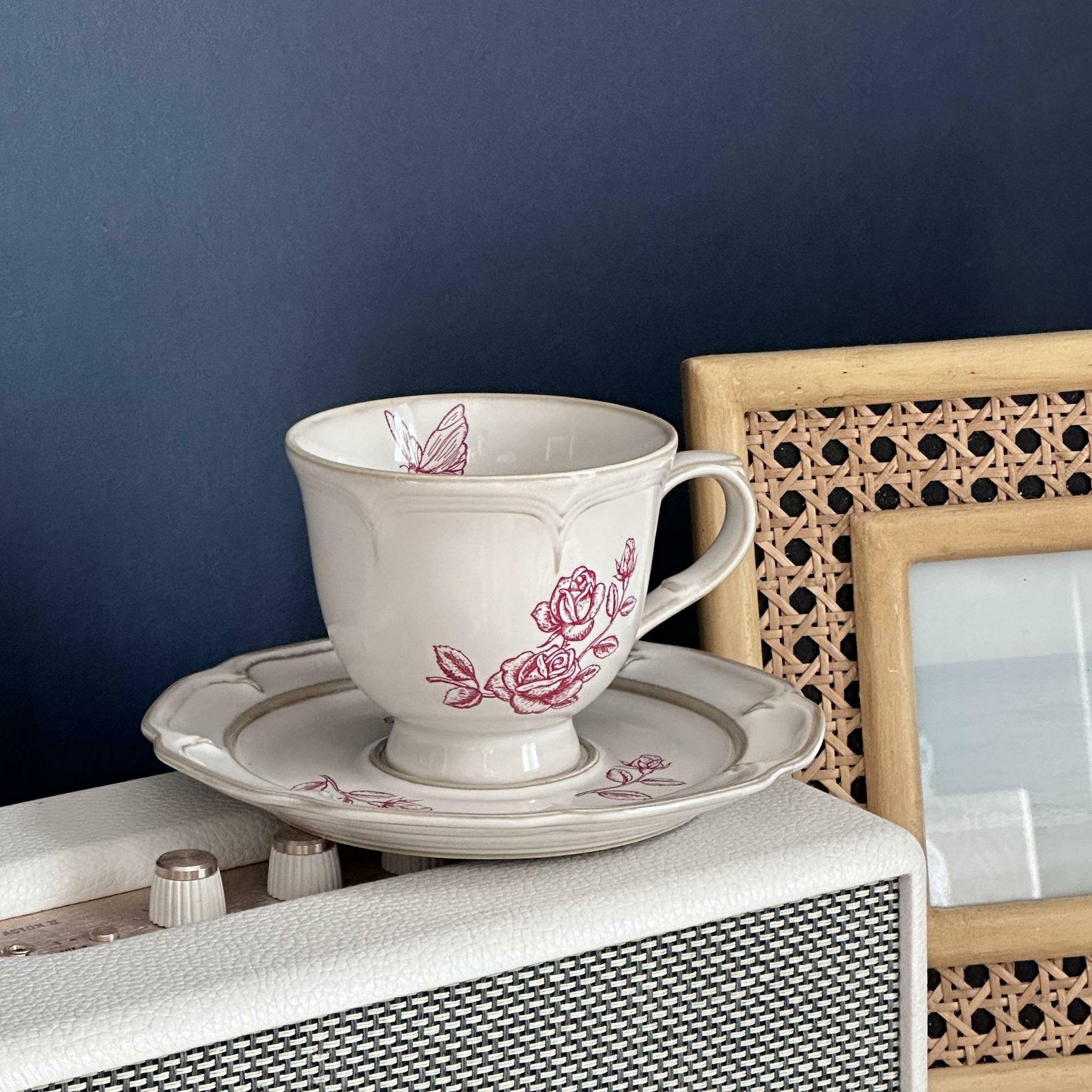 Чайная пара  "Розы"