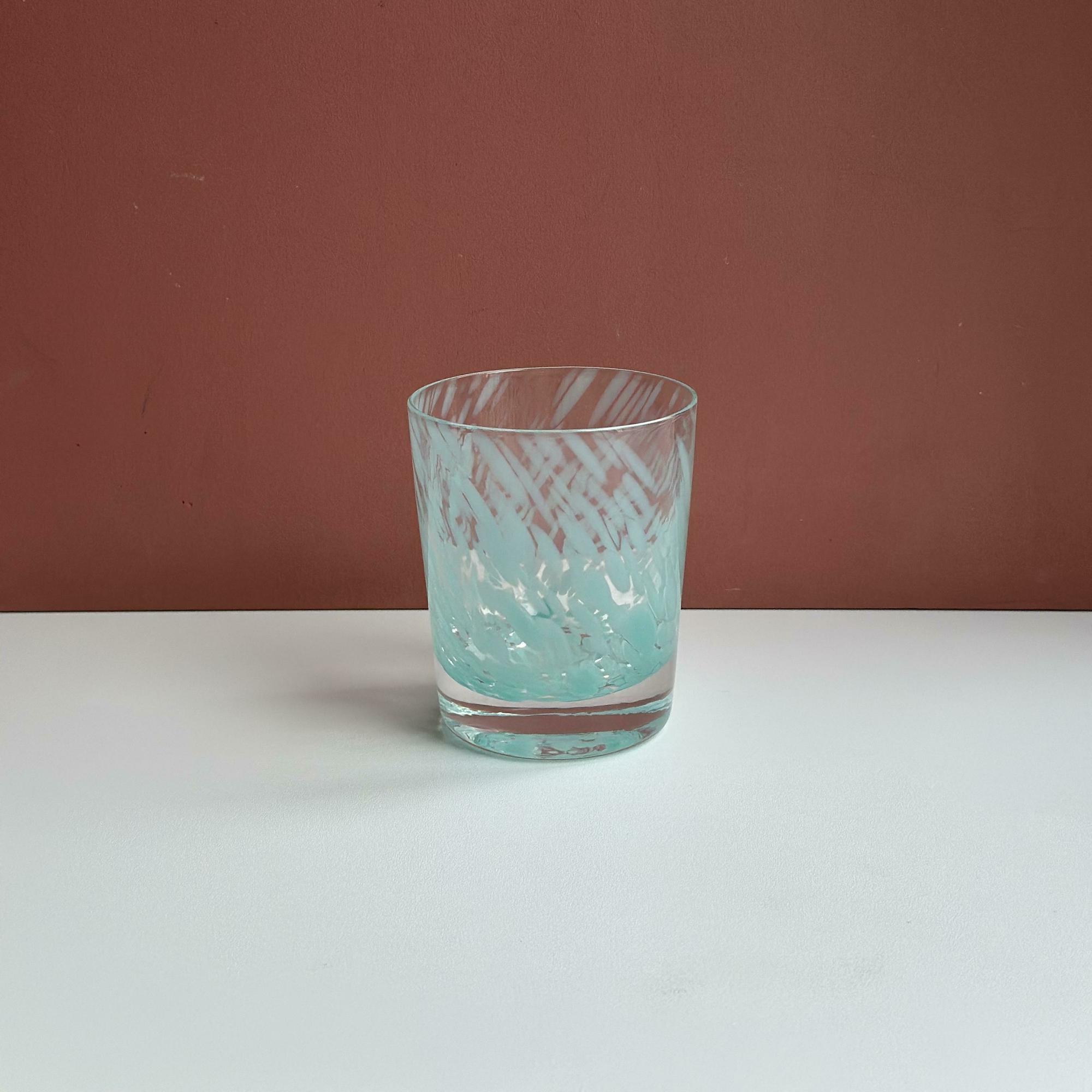 Стаканчик голубой с каплями