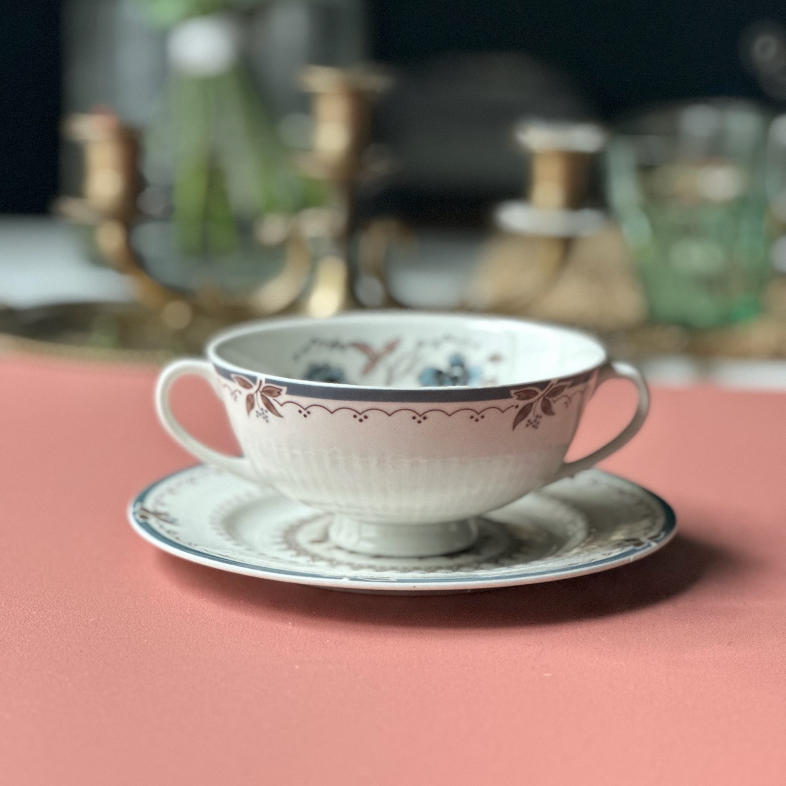 Бульонная пара «Зимние цветы»