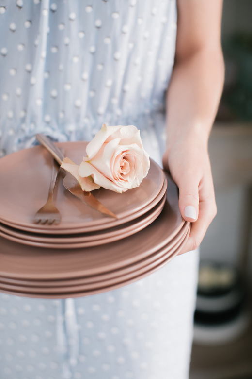 Тарелка "Розовый песок"