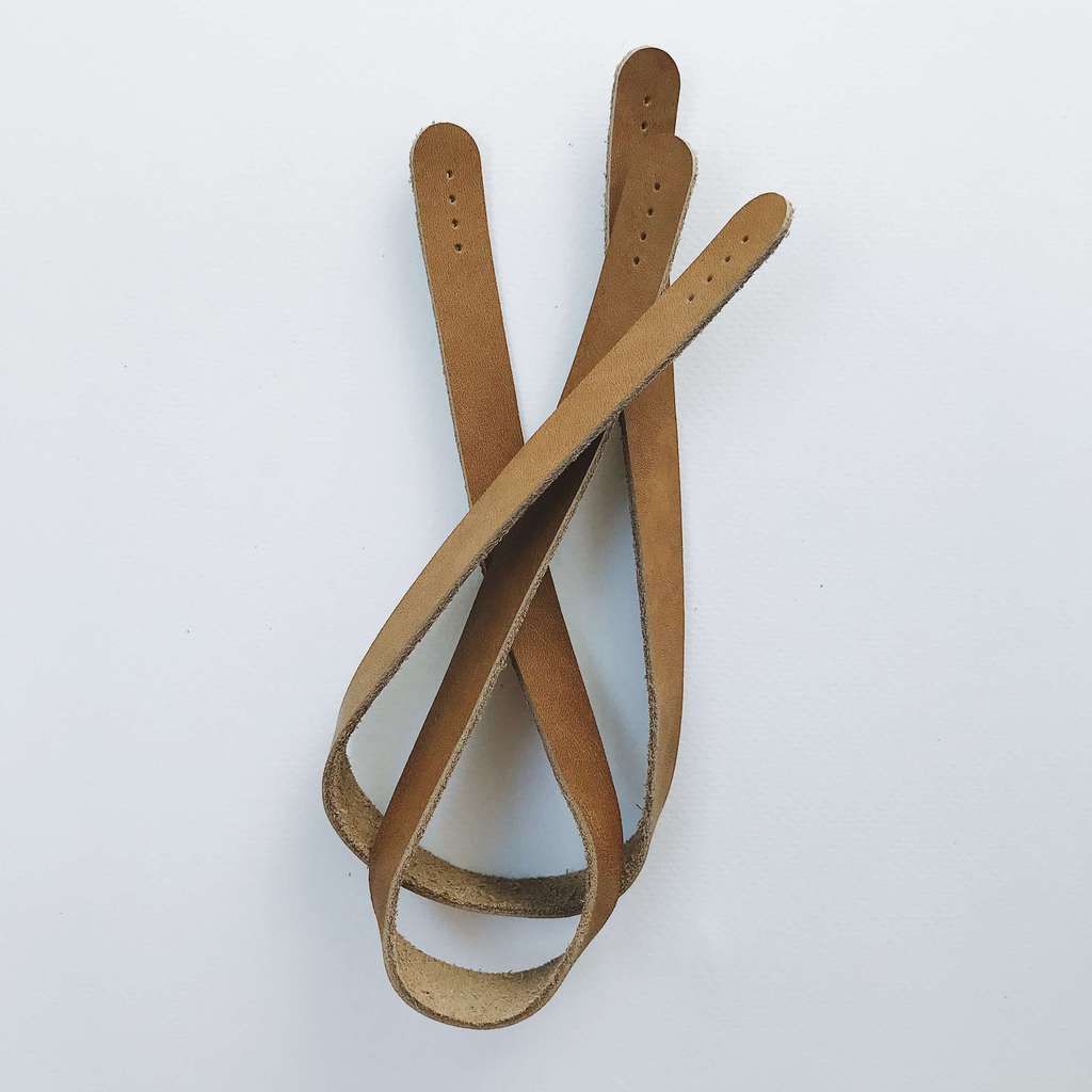 ручки кожаные 1.5х40 рыжие