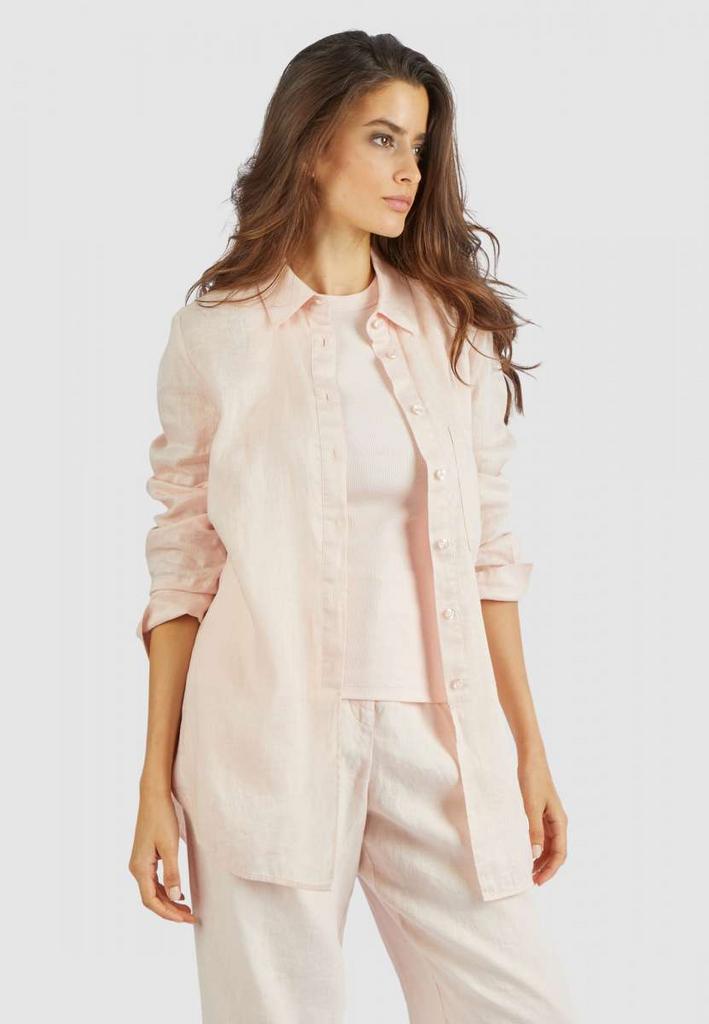 Рубашка MARC AUREL 6226 пудра лен
