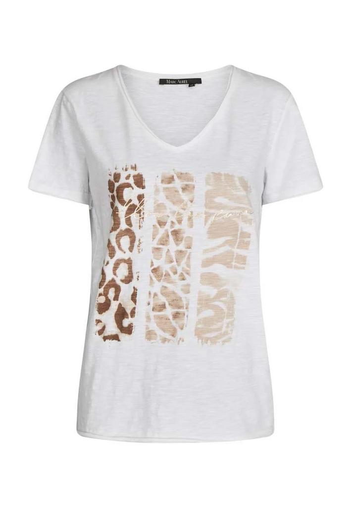 Футболка MARC AUREL 73606 белая розовым
