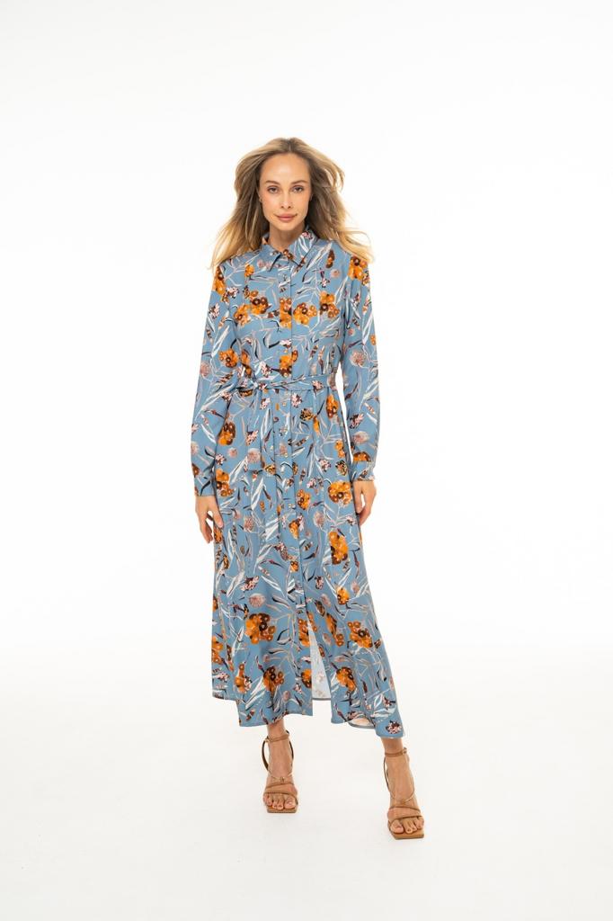 Платье  SEVEN LAB 21 406 277 голубое пижма