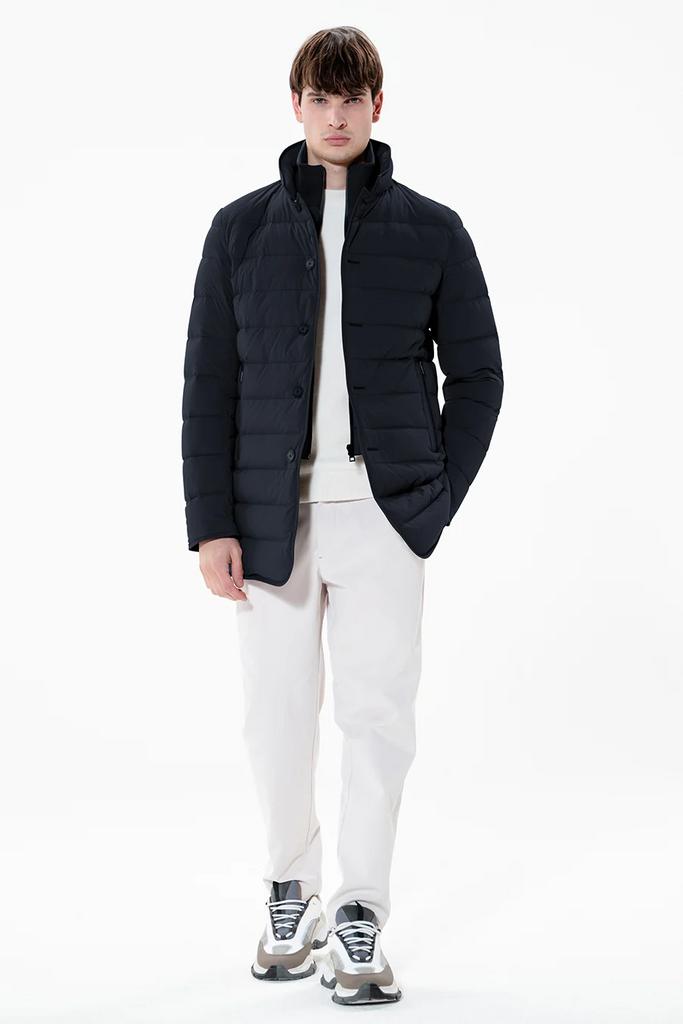 Куртка муж. DUNO LOFT синяя, ворот трикотаж