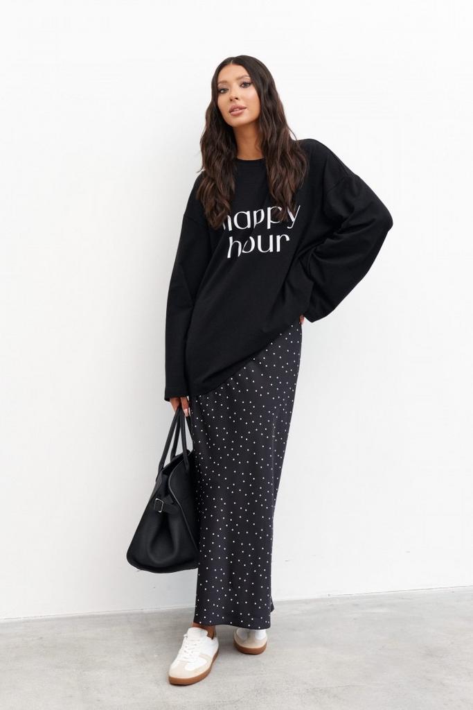 Юбка ANNETE 1301 черная, горох