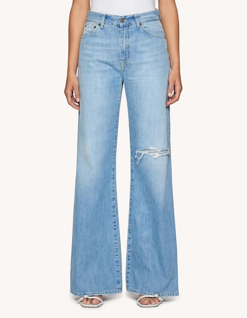 Джинсы DONDUP 619 голубые прямые AMBER