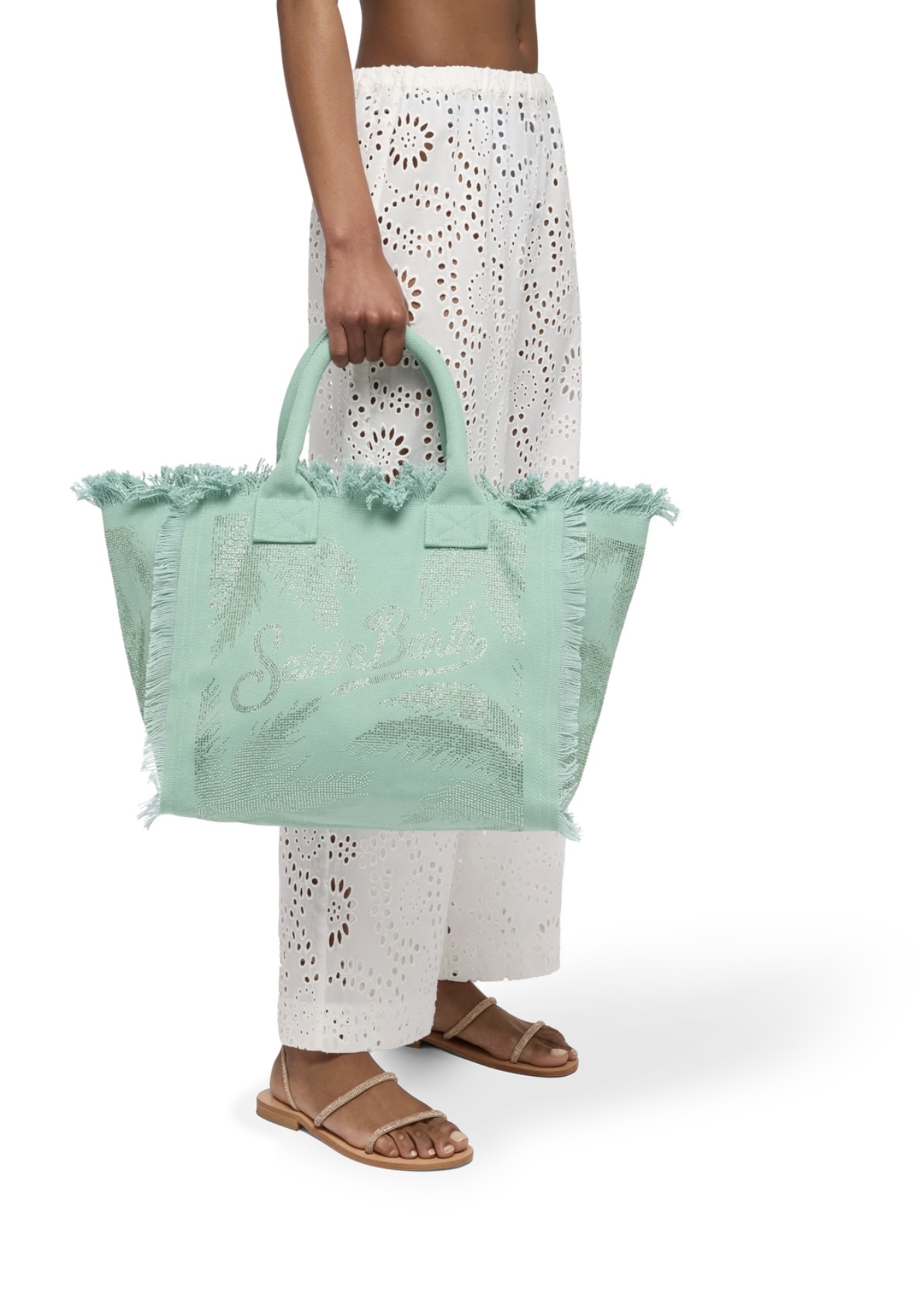 Сумка SaintBarth бирюзовая стразы