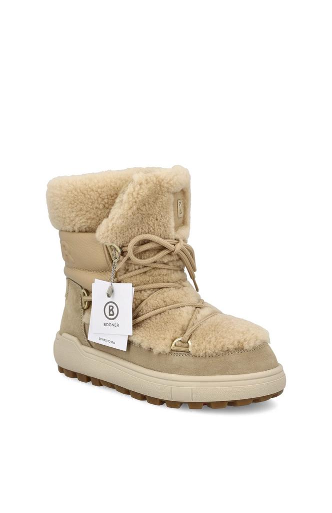 Сапоги жен BOGNER бежевые, овчина