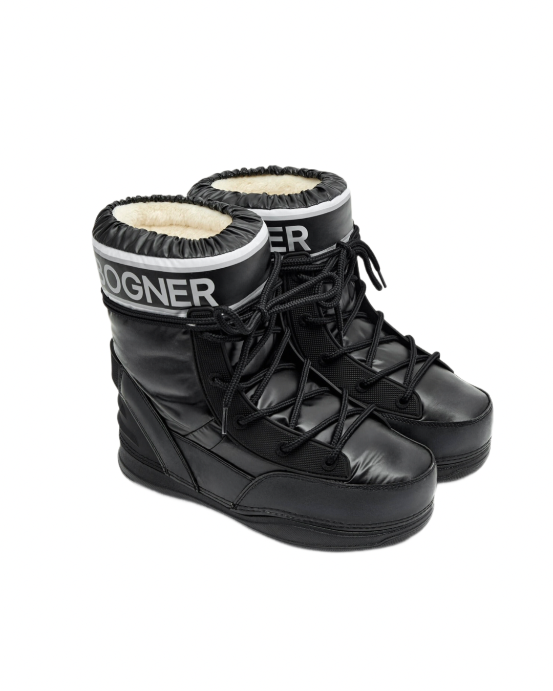 Сапоги жен BOGNER черные белым