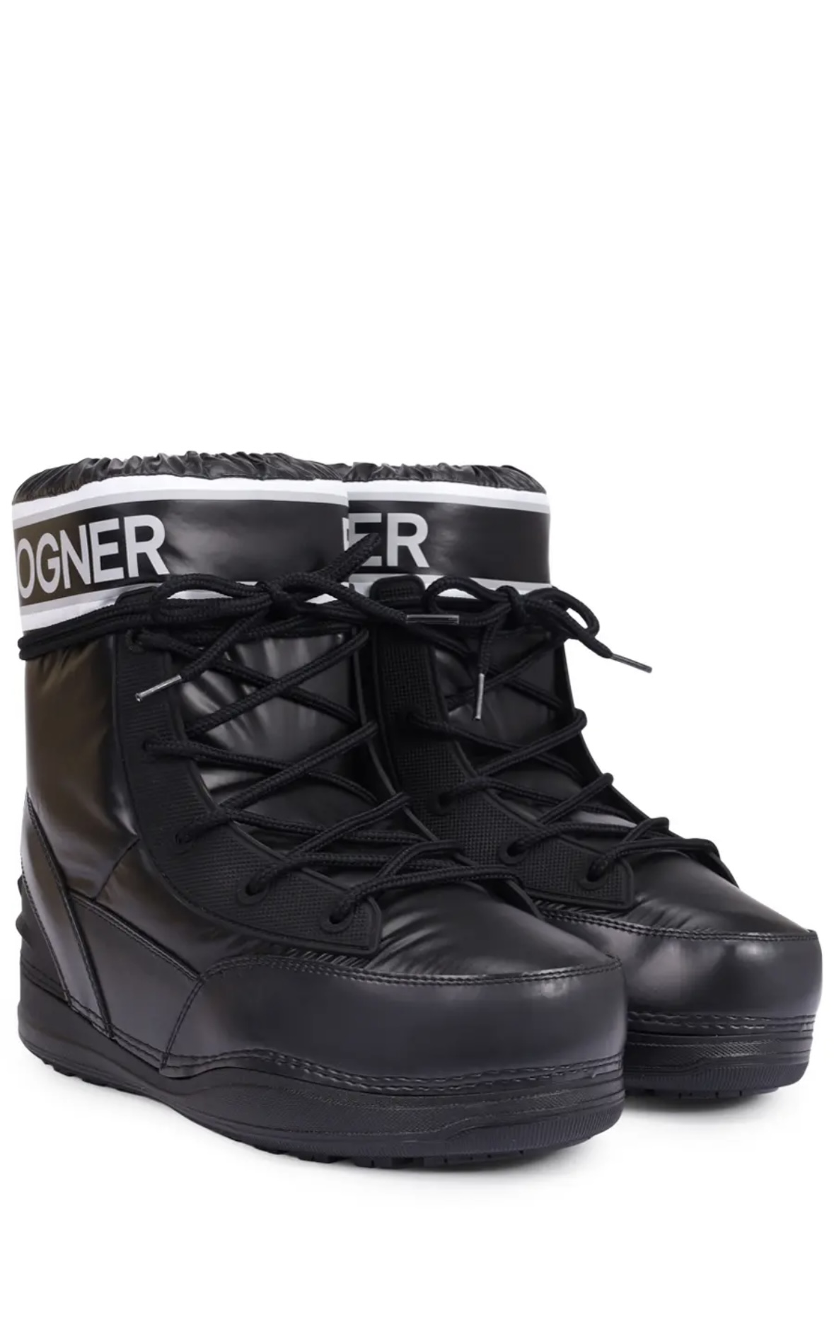 Сапоги жен BOGNER черные белым