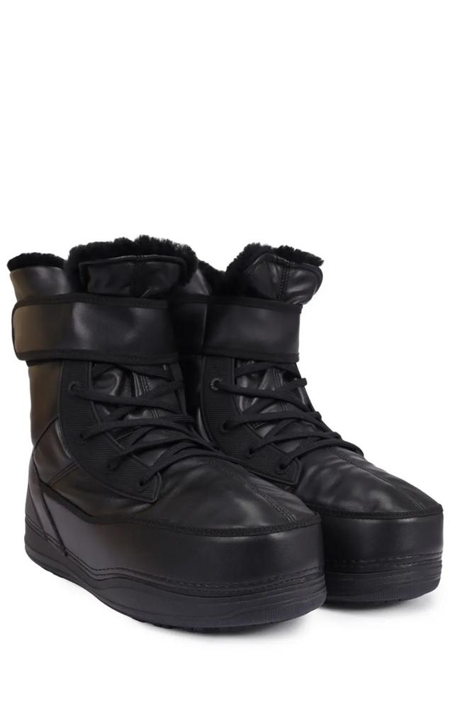 Сапоги луноходы муж BOGNER LAAX черные экокожа