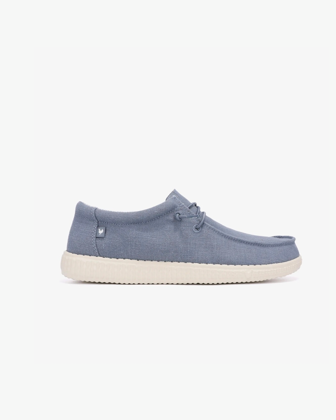 Топсайдеры муж PITAS LINEN WALLABI голубые, лен