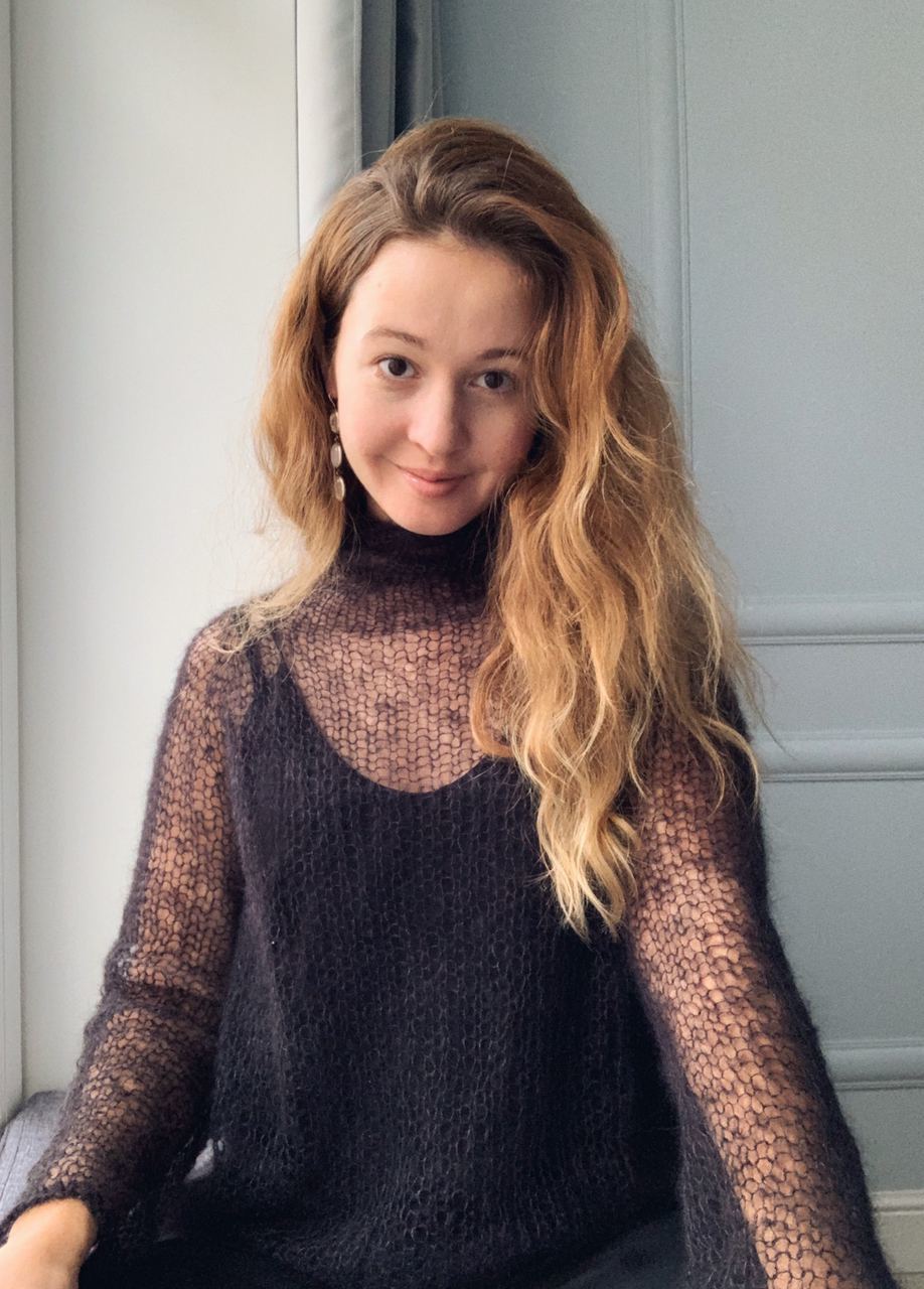 Мастер-класс Свитер Паутинка с воротом