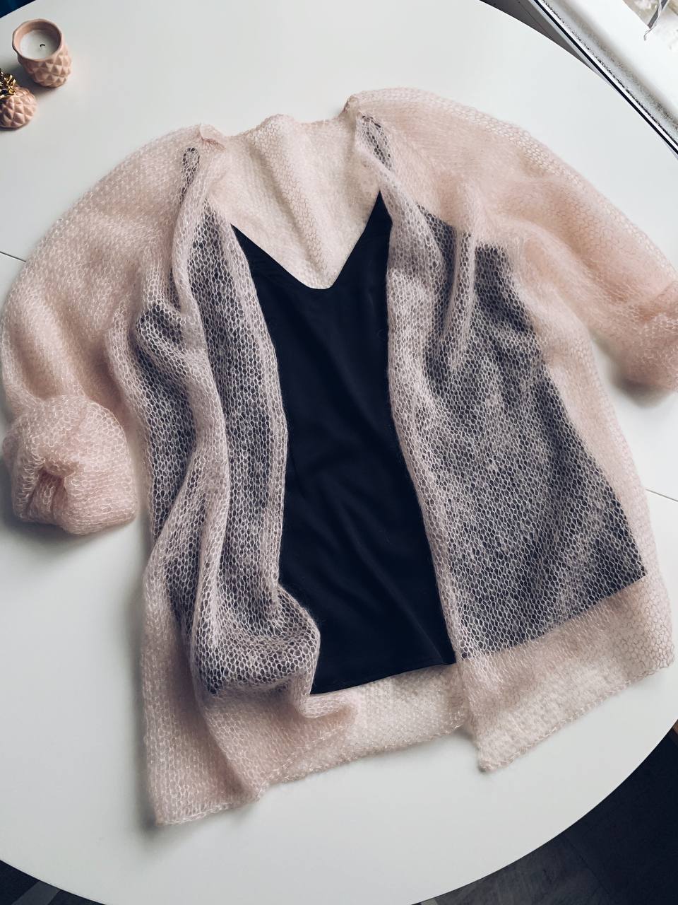 Мастер-класс Кардиган Паутинка Blush